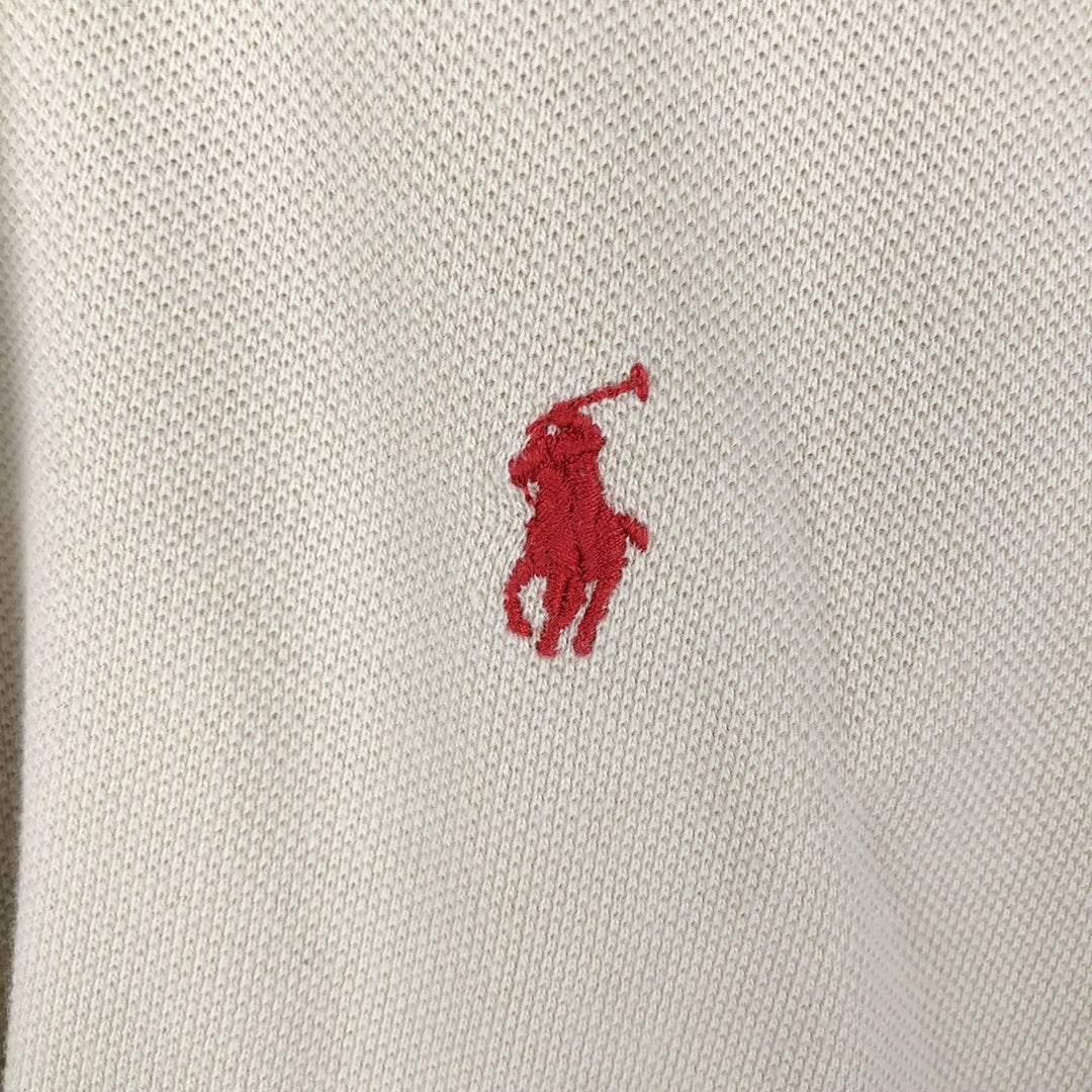 Ralph Lauren POLO by Ralph Lauren short sleeve polo shirt, men's size L cotton Beige type Vintage Second Hand