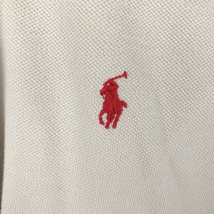 Ralph Lauren POLO by Ralph Lauren short sleeve polo shirt, men's size L cotton Beige type Vintage Second Hand