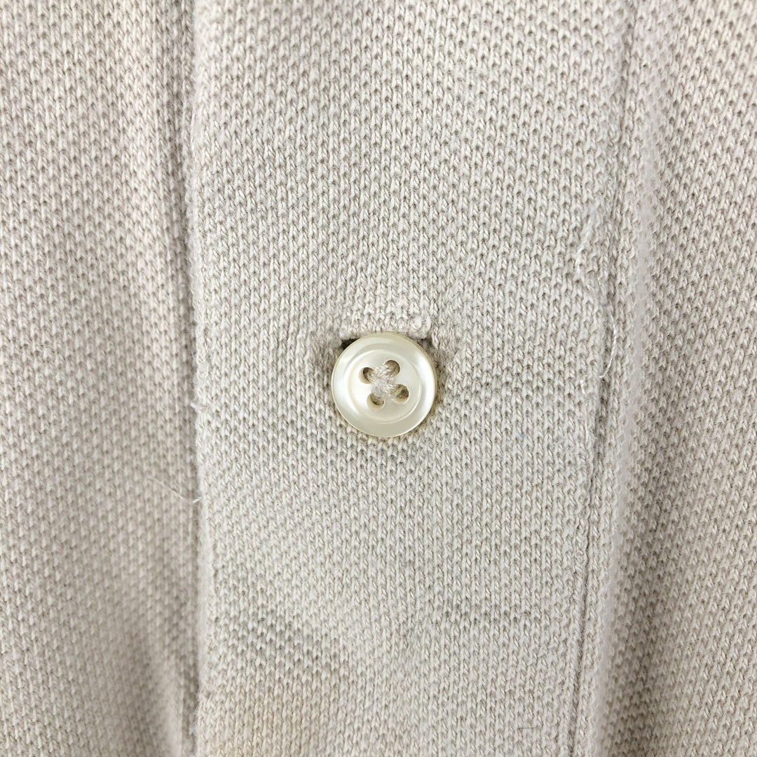 Ralph Lauren POLO by Ralph Lauren short sleeve polo shirt, men's size L cotton Beige type Vintage Second Hand