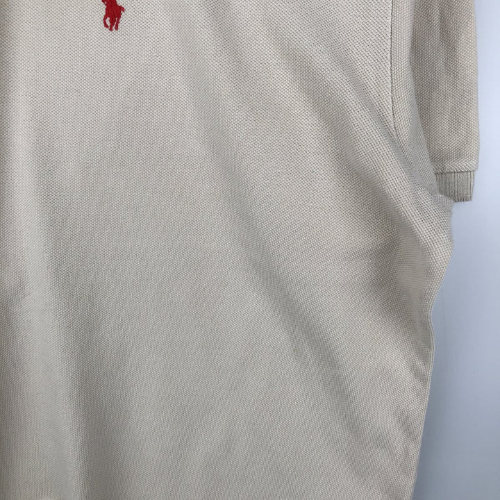 Ralph Lauren POLO by Ralph Lauren short sleeve polo shirt, men's size L cotton Beige type Vintage Second Hand