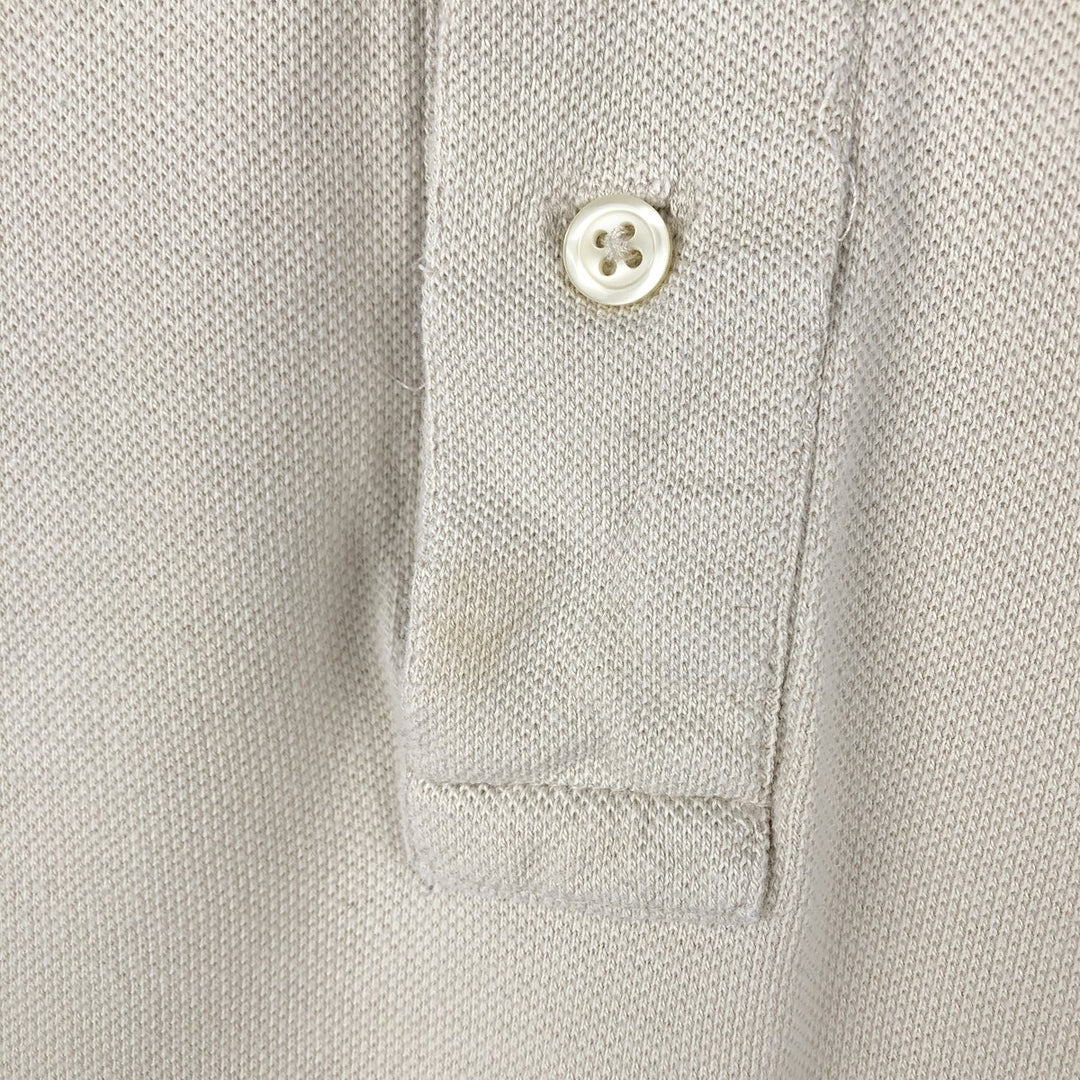 Ralph Lauren POLO by Ralph Lauren short sleeve polo shirt, men's size L cotton Beige type Vintage Second Hand