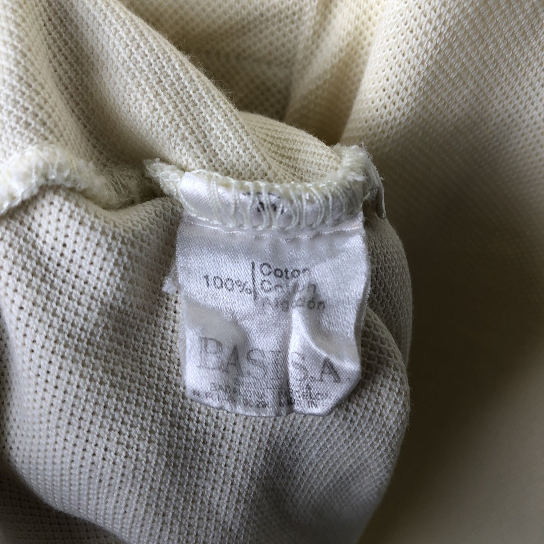Lacoste CHEMISE Short-Sleeve Polo Shirt, Men's Size L (approx.) cotton yellow type Vintage Second Hand