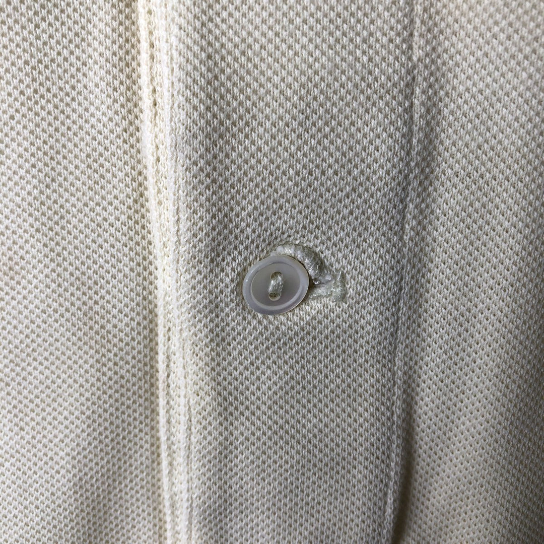Lacoste CHEMISE Short-Sleeve Polo Shirt, Men's Size L (approx.) cotton yellow type Vintage Second Hand