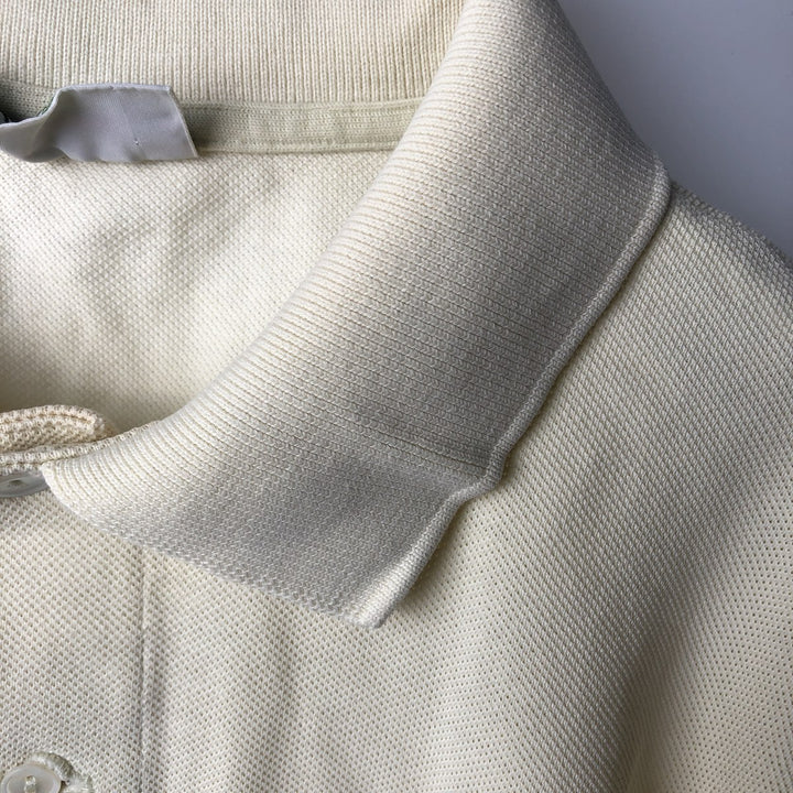 Lacoste CHEMISE Short-Sleeve Polo Shirt, Men's Size L (approx.) cotton yellow type Vintage Second Hand