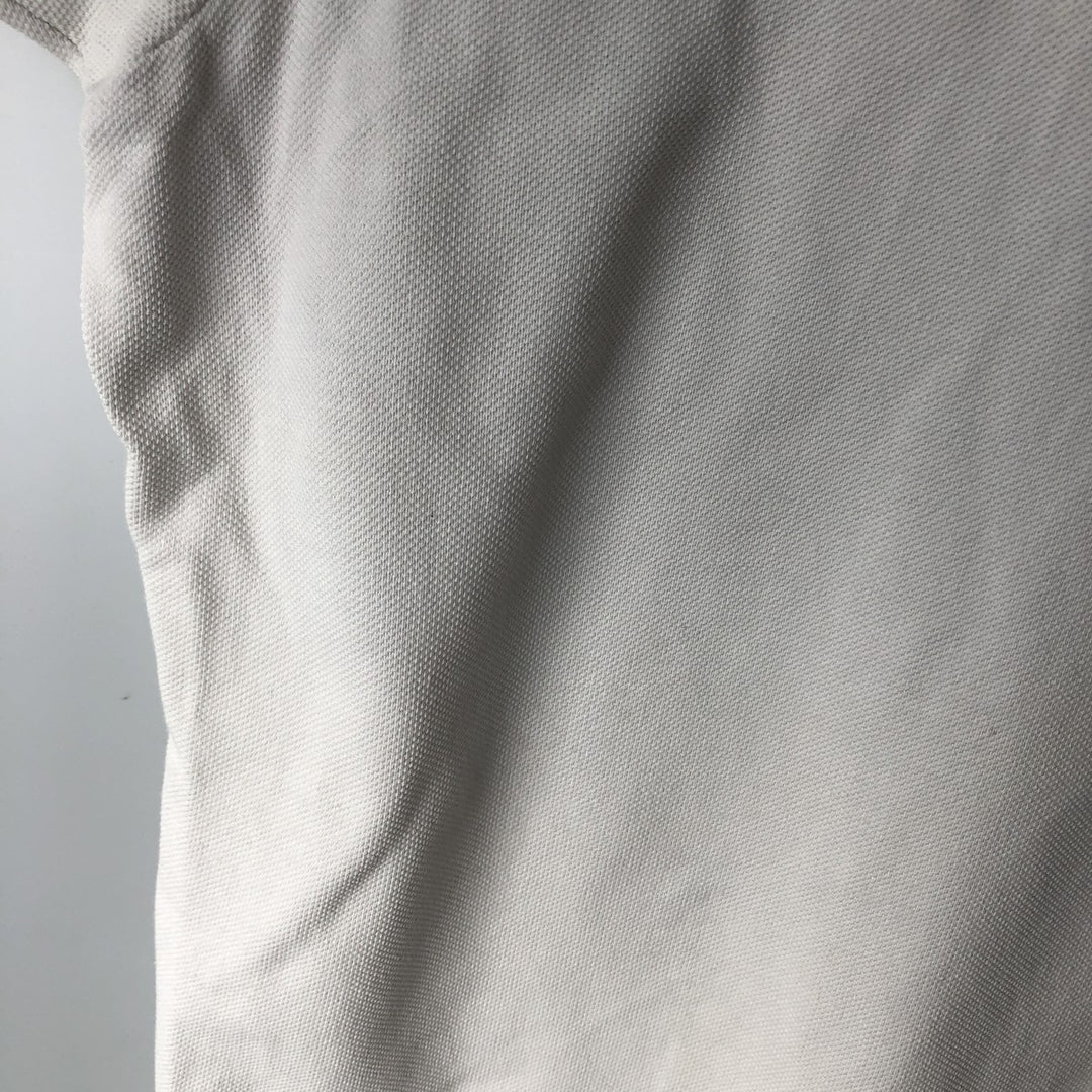 Lacoste CHEMISE Short-Sleeve Polo Shirt, Men's Size L (approx.) cotton white type Vintage Second Hand