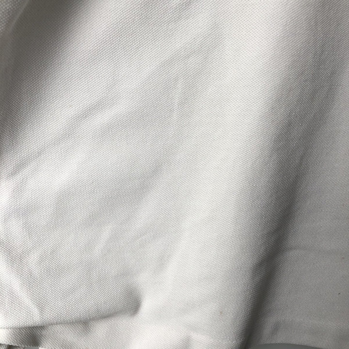 Lacoste CHEMISE Short-Sleeve Polo Shirt, Men's Size L (approx.) cotton white type Vintage Second Hand