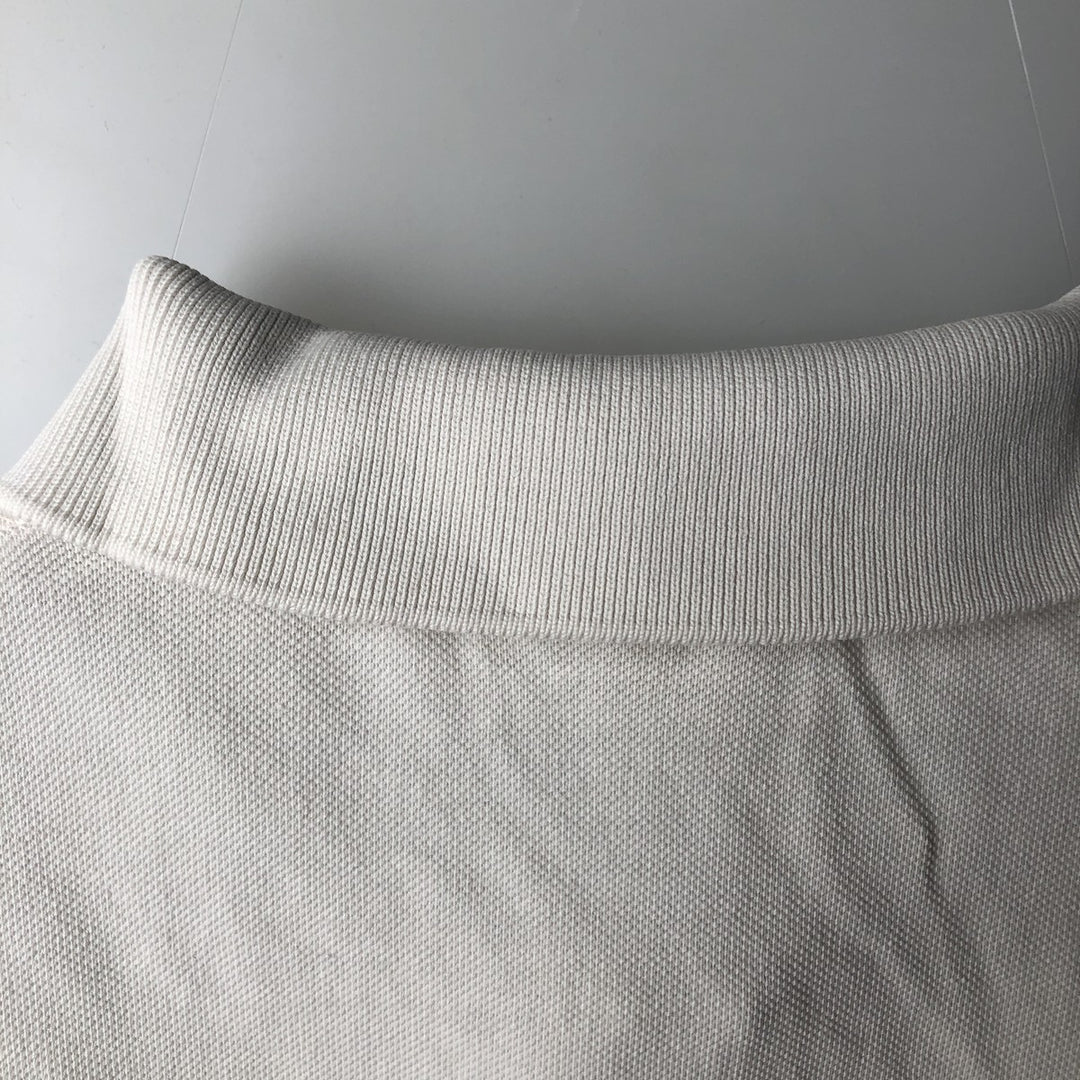 Lacoste CHEMISE Short-Sleeve Polo Shirt, Men's Size L (approx.) cotton white type Vintage Second Hand