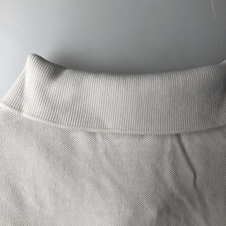 Lacoste CHEMISE Short-Sleeve Polo Shirt, Men's Size L (approx.) cotton white type Vintage Second Hand