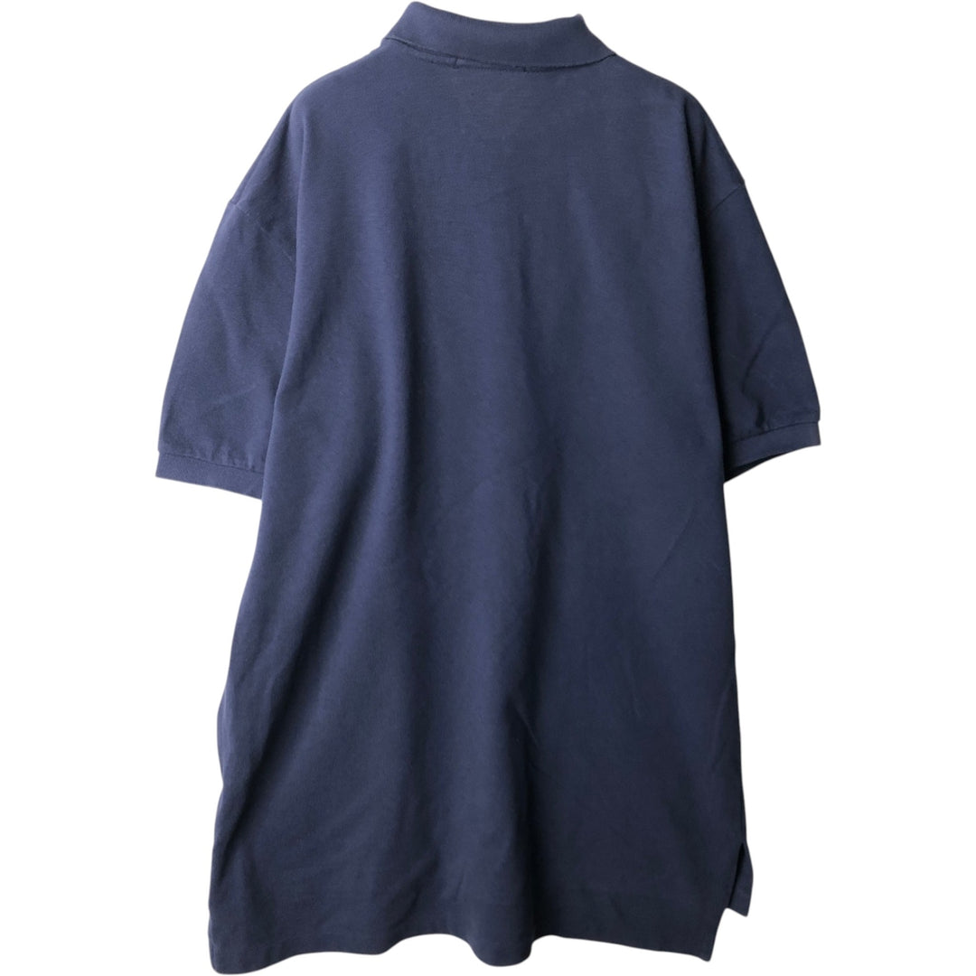 Ralph Lauren POLO by Ralph Lauren short sleeve polo shirt, men's size L cotton navy blue type Vintage Second Hand