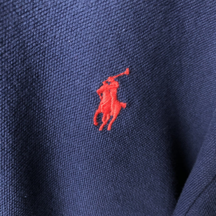 Ralph Lauren POLO by Ralph Lauren short sleeve polo shirt, men's size L cotton navy blue type Vintage Second Hand