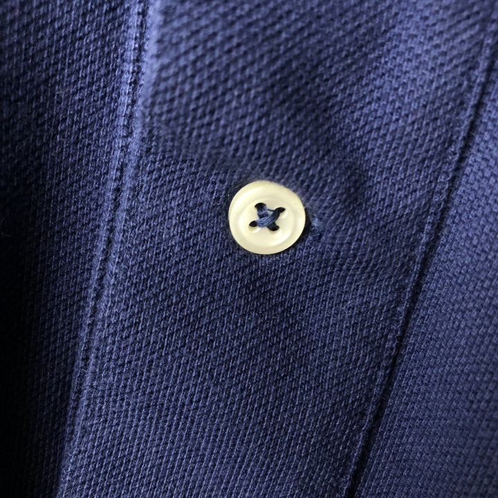 Ralph Lauren POLO by Ralph Lauren short sleeve polo shirt, men's size L cotton navy blue type Vintage Second Hand