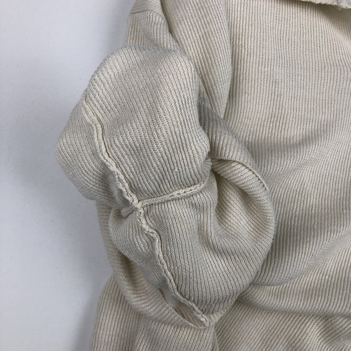 Ralph Lauren POLO by Ralph Lauren Open Collar Short Sleeve Polo Shirt, Men's Size XL (approx.) linen ivory Vintage Second Hand