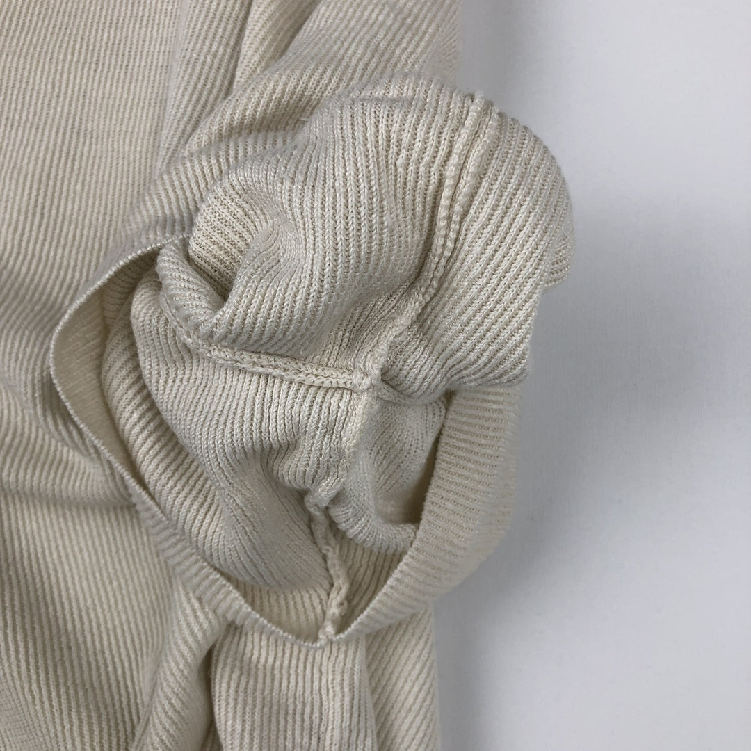 Ralph Lauren POLO by Ralph Lauren Open Collar Short Sleeve Polo Shirt, Men's Size XL (approx.) linen ivory Vintage Second Hand