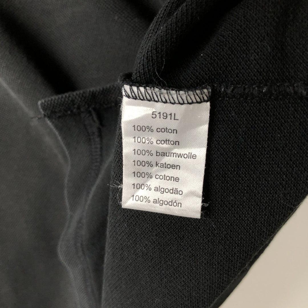 Lacoste Designed in France Short Sleeve Polo Shirt, Size 5, Men's Size L cotton black type Vintage Second Hand