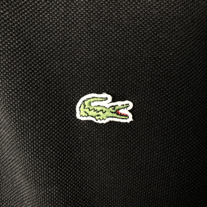Lacoste Designed in France Short Sleeve Polo Shirt, Size 5, Men's Size L cotton black type Vintage Second Hand