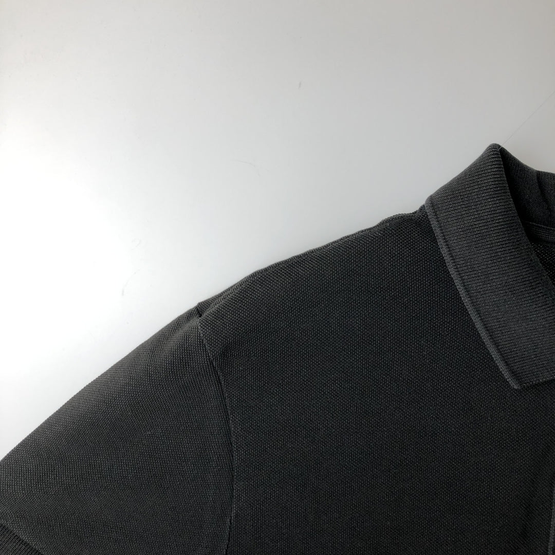 Lacoste Designed in France Short Sleeve Polo Shirt, Size 5, Men's Size L cotton black type Vintage Second Hand