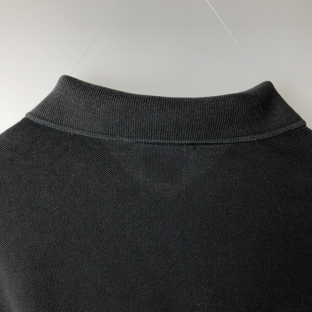 Lacoste Designed in France Short Sleeve Polo Shirt, Size 5, Men's Size L cotton black type Vintage Second Hand
