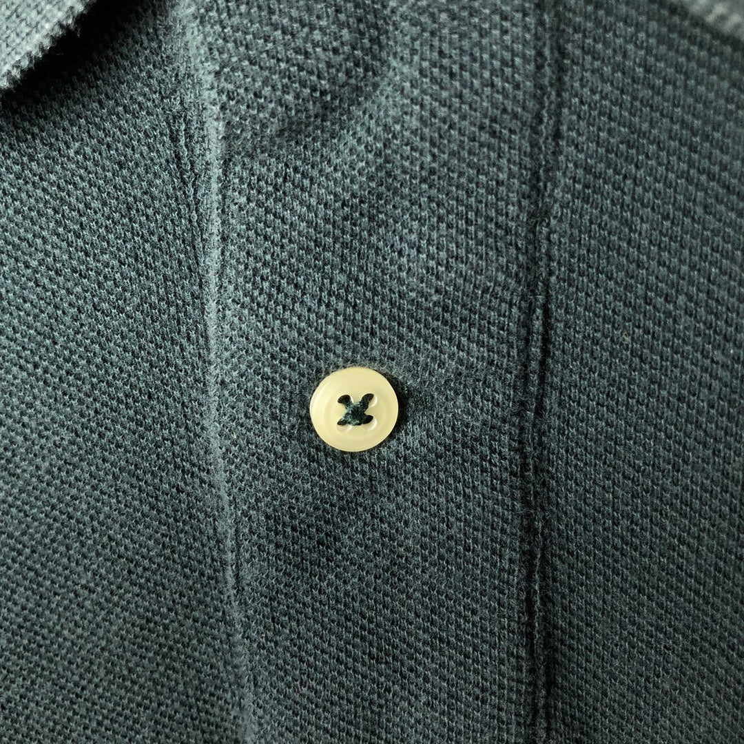Ralph Lauren POLO by Ralph Lauren short sleeve polo shirt, men's XL size cotton Green type dark green Vintage Second Hand