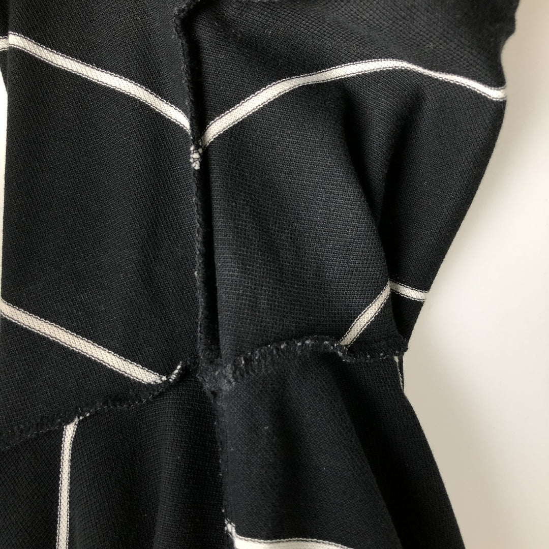 Ralph Lauren POLO by Ralph Lauren short sleeve striped polo shirt, men's XL size Pima Cotton black type Vintage Second Hand