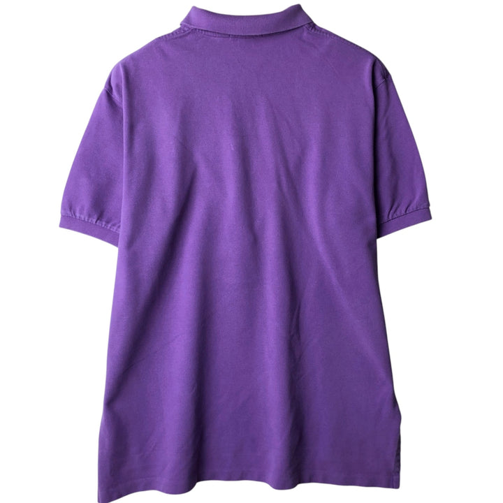 Ralph Lauren POLO by Ralph Lauren short sleeve polo shirt, men's XL size cotton purple type Vintage Second Hand