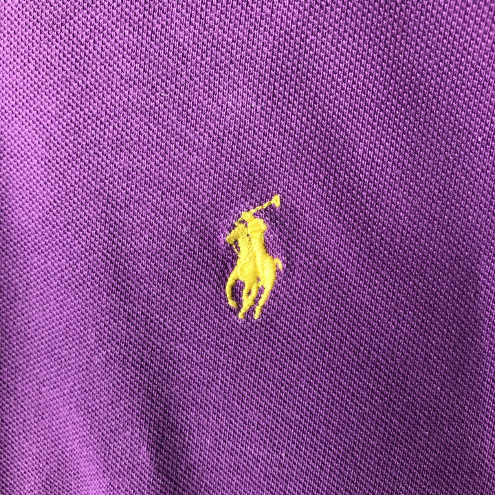 Ralph Lauren POLO by Ralph Lauren short sleeve polo shirt, men's XL size cotton purple type Vintage Second Hand