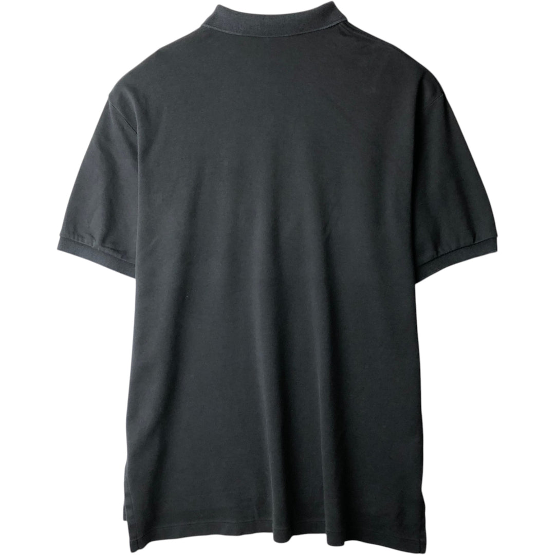 Ralph Lauren POLO by Ralph Lauren short sleeve polo shirt, men's XL size cotton black type Vintage Second Hand