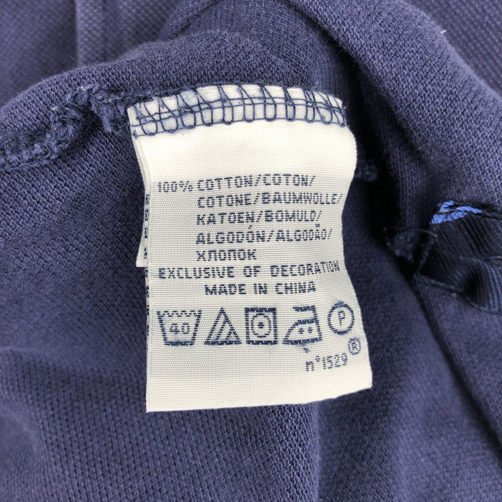 Ralph Lauren POLO by Ralph Lauren CUSTOM FIT short sleeve polo shirt, men's M size cotton navy blue type Vintage Second Hand
