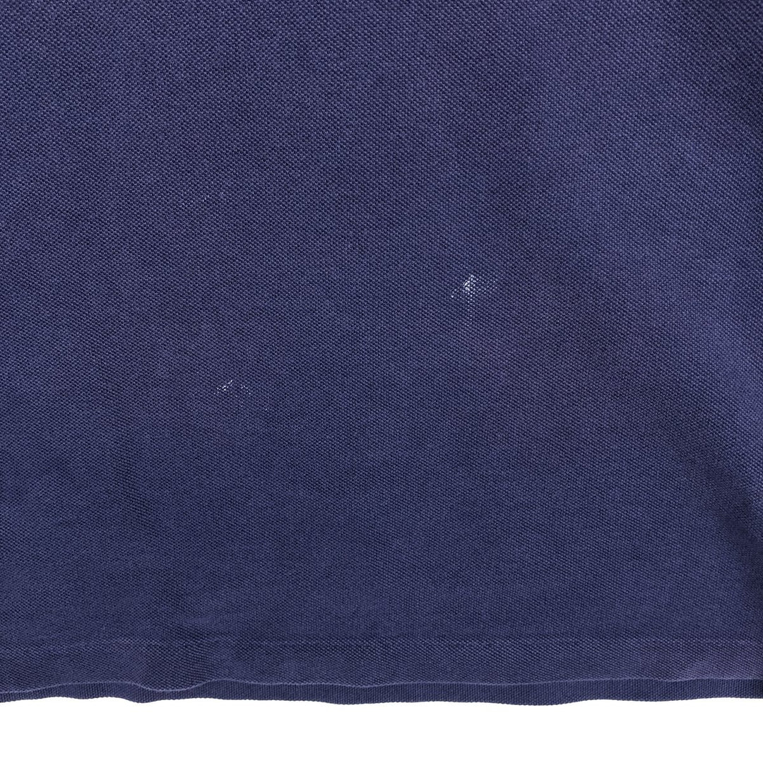 Ralph Lauren POLO by Ralph Lauren CUSTOM FIT short sleeve polo shirt, men's M size cotton navy blue type Vintage Second Hand