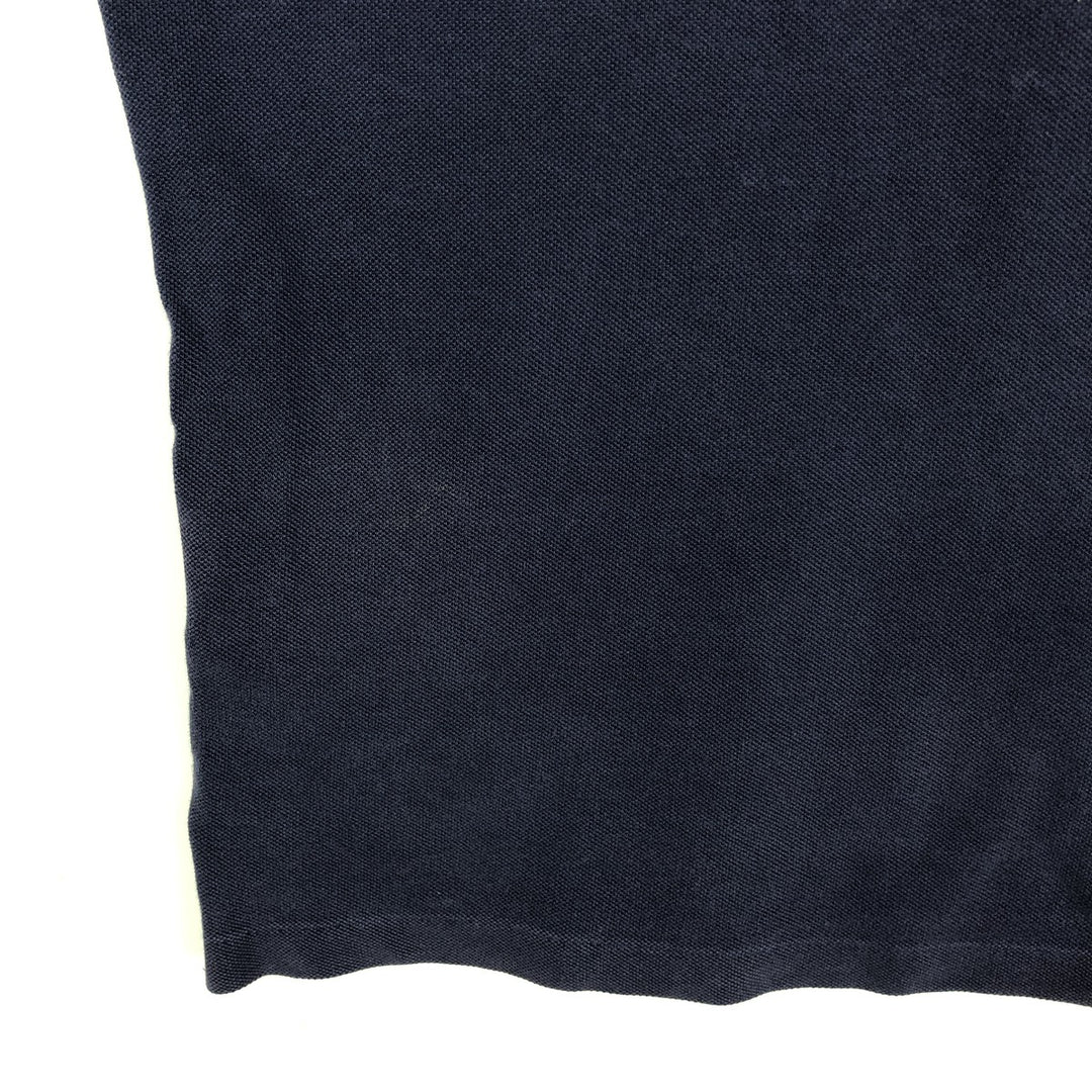 Ralph Lauren POLO by Ralph Lauren CUSTOM FIT short sleeve polo shirt, men's M size cotton navy blue type Vintage Second Hand