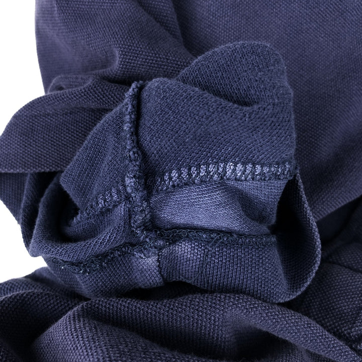 Ralph Lauren POLO by Ralph Lauren CUSTOM FIT short sleeve polo shirt, men's M size cotton navy blue type Vintage Second Hand