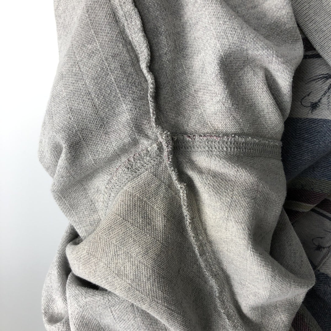 90'S Woolrich Lure Pattern Long-Sleeve Multi-Stripe Polo Shirt, Men's Size L (Equivalent), Vintage cotton Blue type light blue Vintage Second Hand