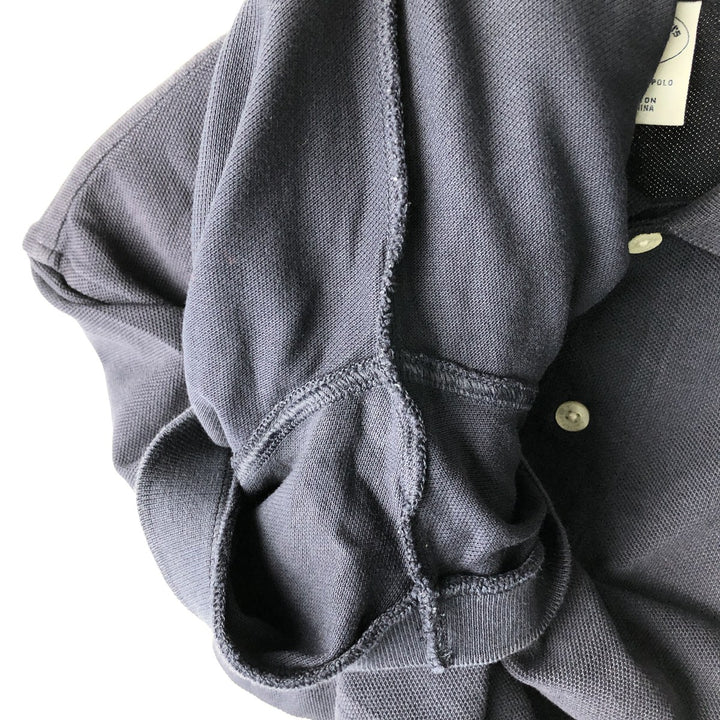 Brooks Brothers 1818 Short-Sleeve Polo Shirt, Men's Size L (approx.) cotton black type Vintage Second Hand