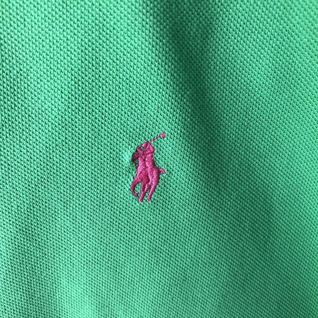 Ralph Lauren POLO by Ralph Lauren SLIM FIT Short-Sleeve Polo Shirt, Men's Size XL (approx.) cotton green type yellow green Vintage Second Hand