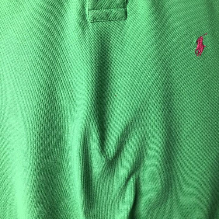 Ralph Lauren POLO by Ralph Lauren SLIM FIT Short-Sleeve Polo Shirt, Men's Size XL (approx.) cotton green type yellow green Vintage Second Hand