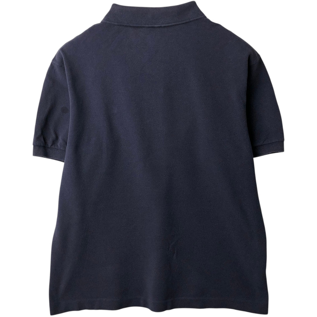 Lacoste Designed in France Short Sleeve Polo Shirt, Size 5, Men's Size L cotton navy blue type Vintage Second Hand