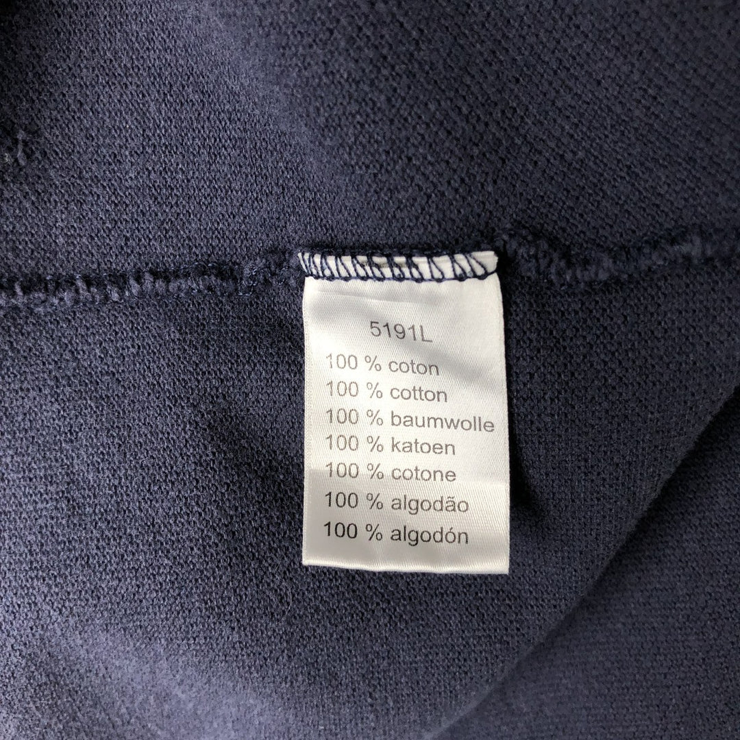 Lacoste Designed in France Short Sleeve Polo Shirt, Size 5, Men's Size L cotton navy blue type Vintage Second Hand