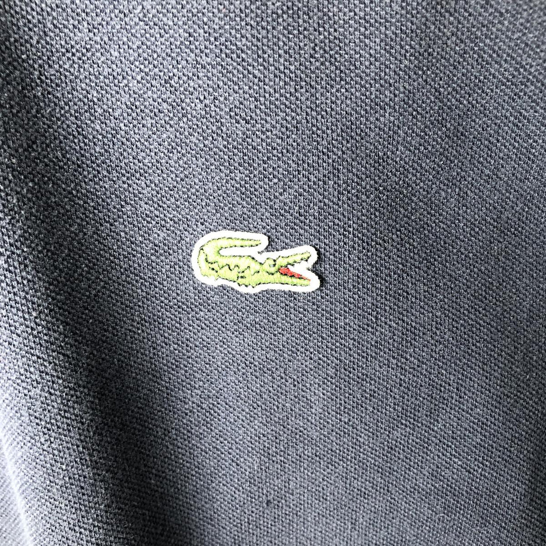 Lacoste Designed in France Short Sleeve Polo Shirt, Size 5, Men's Size L cotton navy blue type Vintage Second Hand