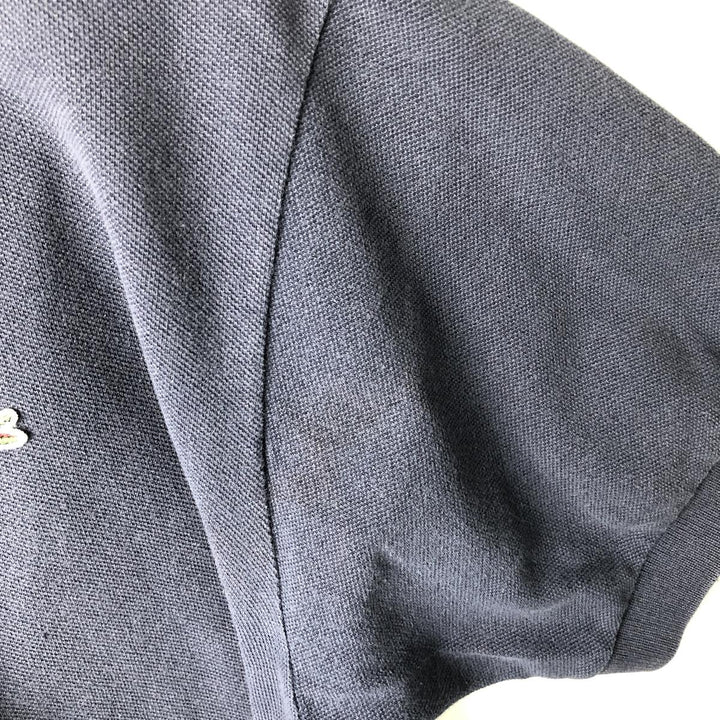 Lacoste Designed in France Short Sleeve Polo Shirt, Size 5, Men's Size L cotton navy blue type Vintage Second Hand