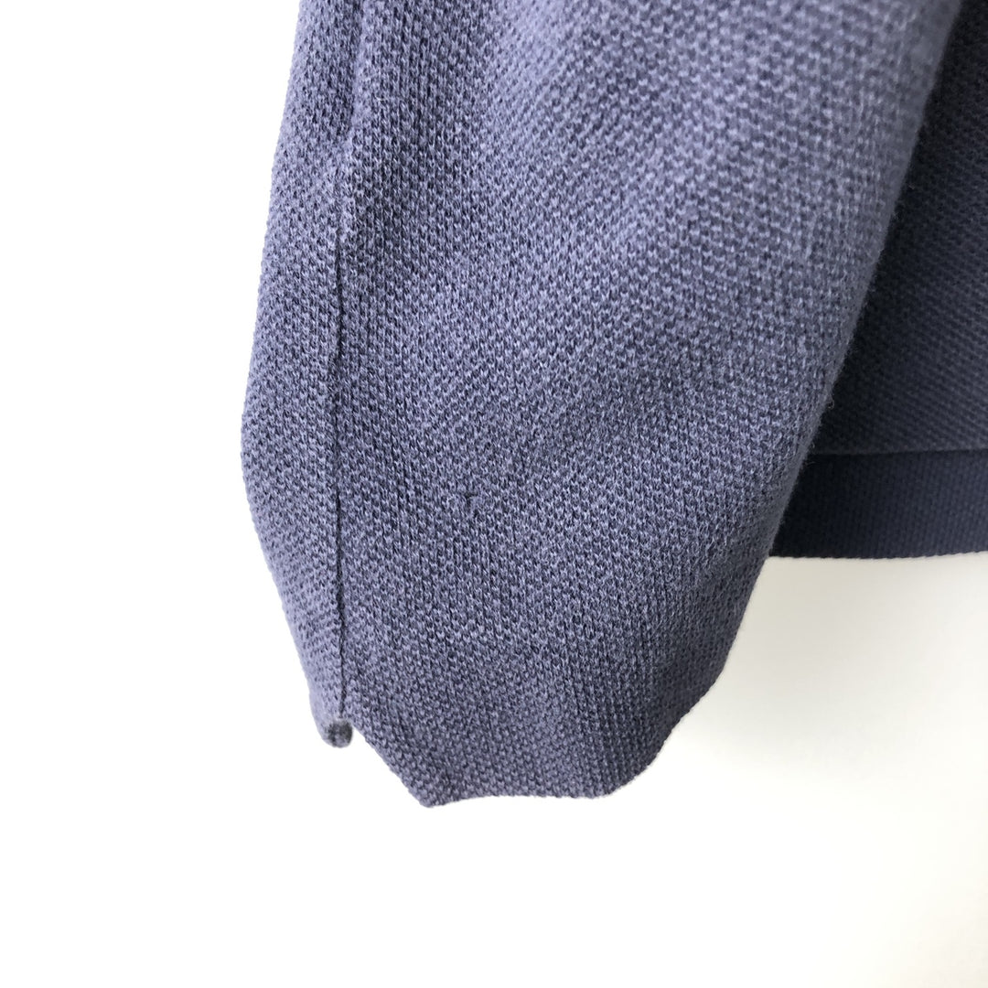 Lacoste Designed in France Short Sleeve Polo Shirt, Size 5, Men's Size L cotton navy blue type Vintage Second Hand