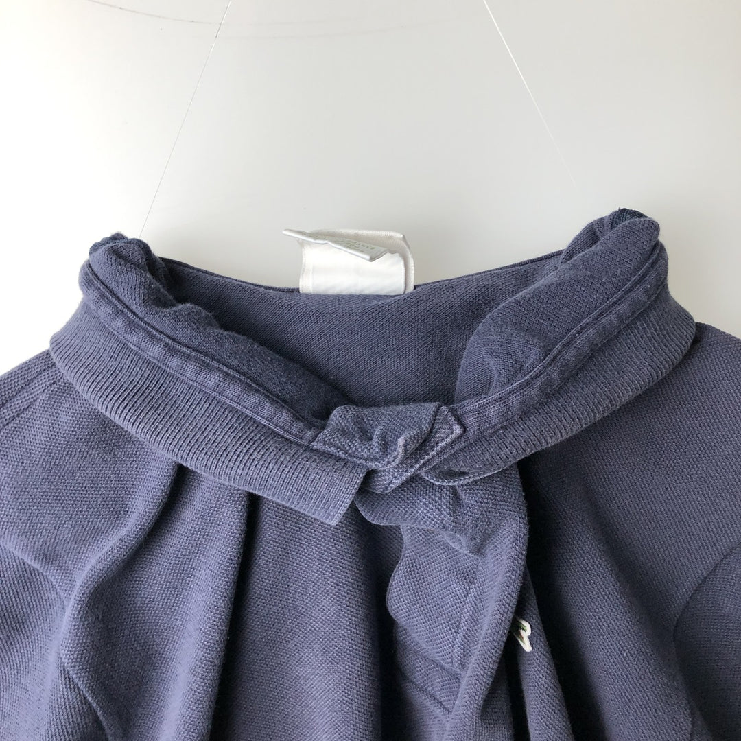 Lacoste Designed in France Short Sleeve Polo Shirt, Size 5, Men's Size L cotton navy blue type Vintage Second Hand