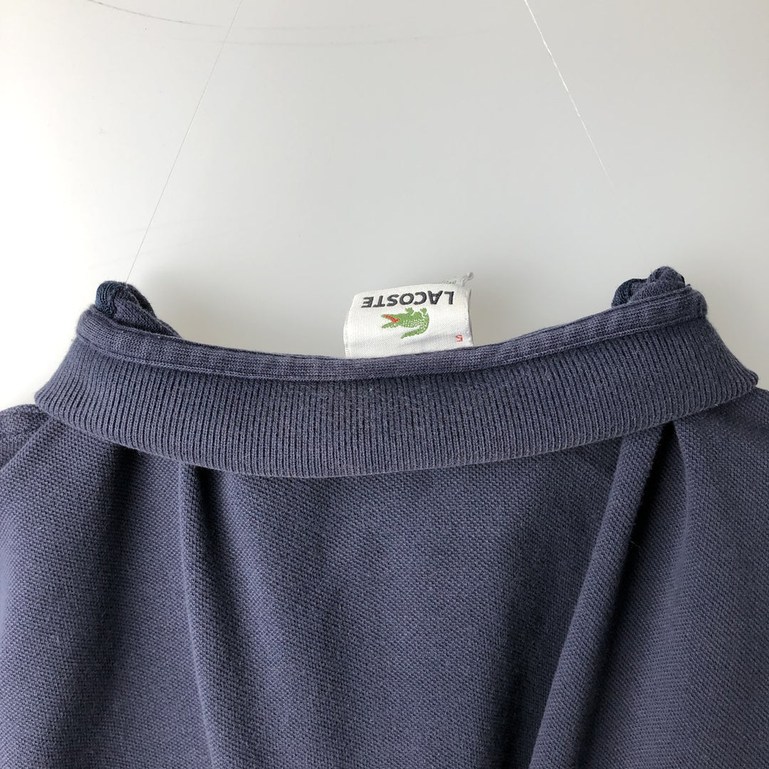 Lacoste Designed in France Short Sleeve Polo Shirt, Size 5, Men's Size L cotton navy blue type Vintage Second Hand