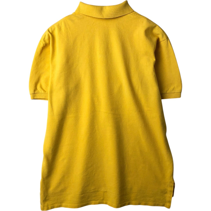 ~90'S Ralph Lauren POLO by Ralph Lauren Short-Sleeve Polo Shirt, Made in USA, Men's Size M (Equivalent), Vintage cotton yellow type Vintage Second Hand
