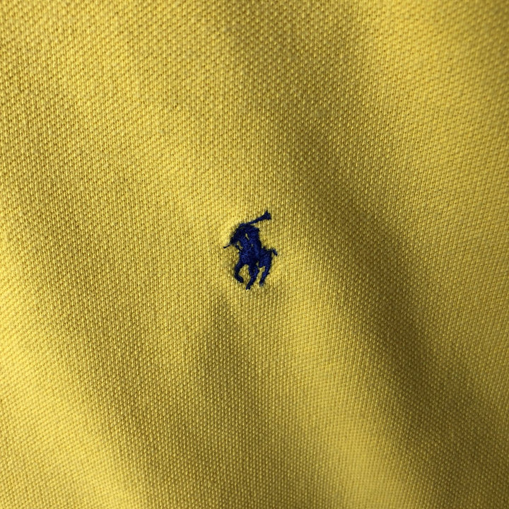 ~90'S Ralph Lauren POLO by Ralph Lauren Short-Sleeve Polo Shirt, Made in USA, Men's Size M (Equivalent), Vintage cotton yellow type Vintage Second Hand