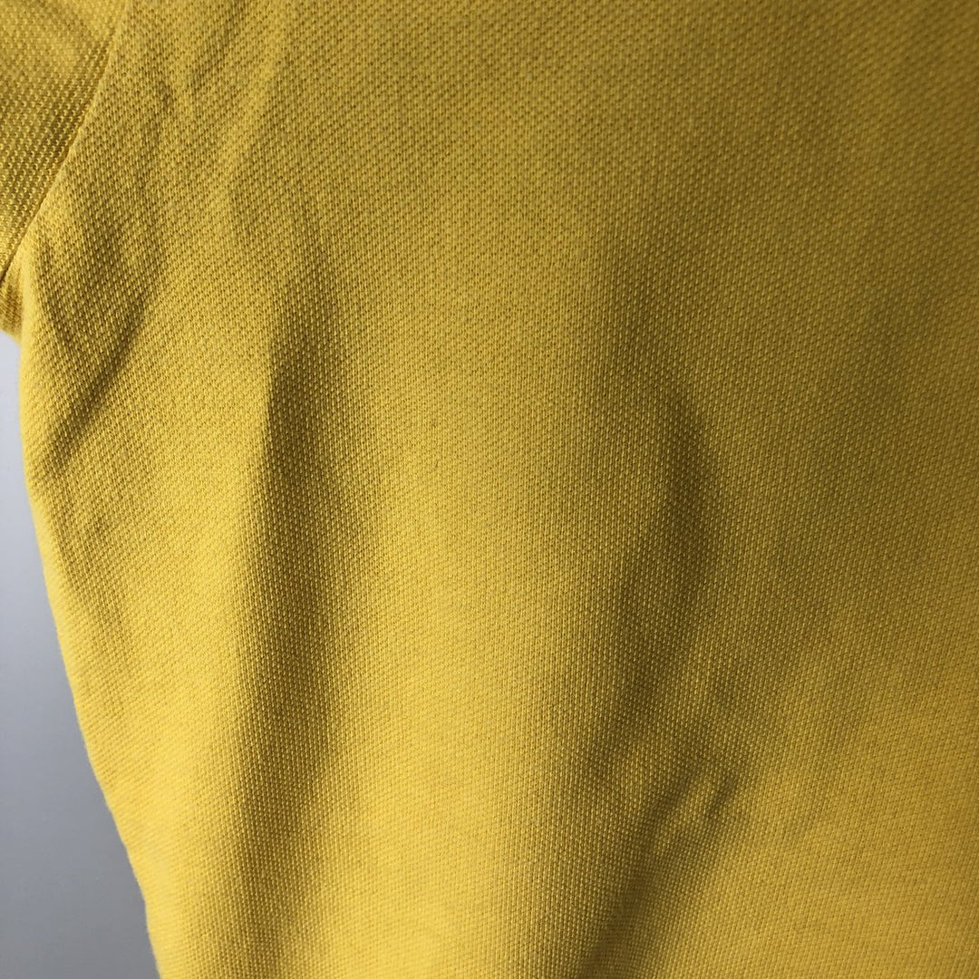 ~90'S Ralph Lauren POLO by Ralph Lauren Short-Sleeve Polo Shirt, Made in USA, Men's Size M (Equivalent), Vintage cotton yellow type Vintage Second Hand