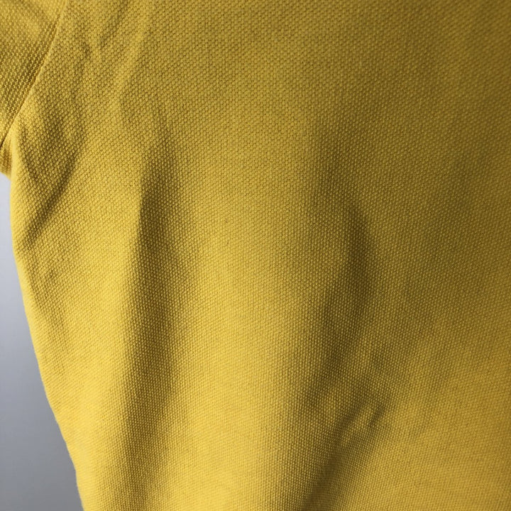 ~90'S Ralph Lauren POLO by Ralph Lauren Short-Sleeve Polo Shirt, Made in USA, Men's Size M (Equivalent), Vintage cotton yellow type Vintage Second Hand