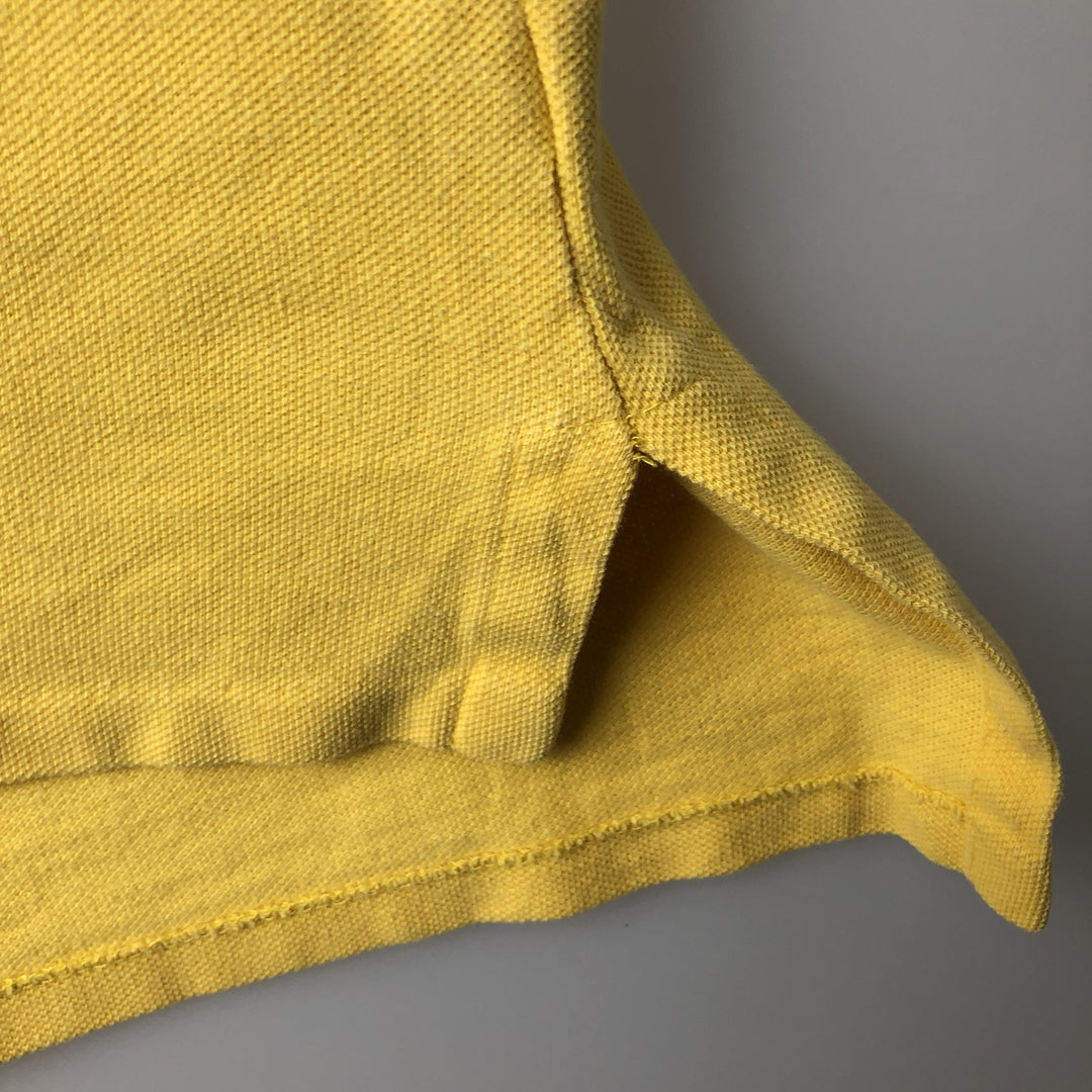 ~90'S Ralph Lauren POLO by Ralph Lauren Short-Sleeve Polo Shirt, Made in USA, Men's Size M (Equivalent), Vintage cotton yellow type Vintage Second Hand