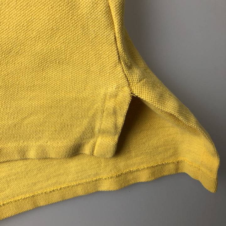 ~90'S Ralph Lauren POLO by Ralph Lauren Short-Sleeve Polo Shirt, Made in USA, Men's Size M (Equivalent), Vintage cotton yellow type Vintage Second Hand