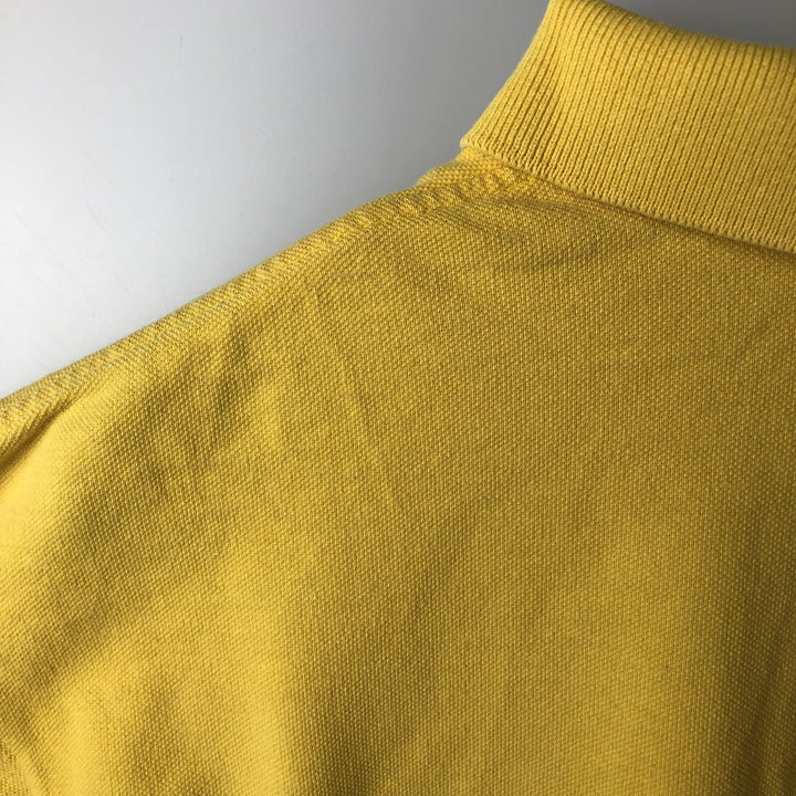 ~90'S Ralph Lauren POLO by Ralph Lauren Short-Sleeve Polo Shirt, Made in USA, Men's Size M (Equivalent), Vintage cotton yellow type Vintage Second Hand