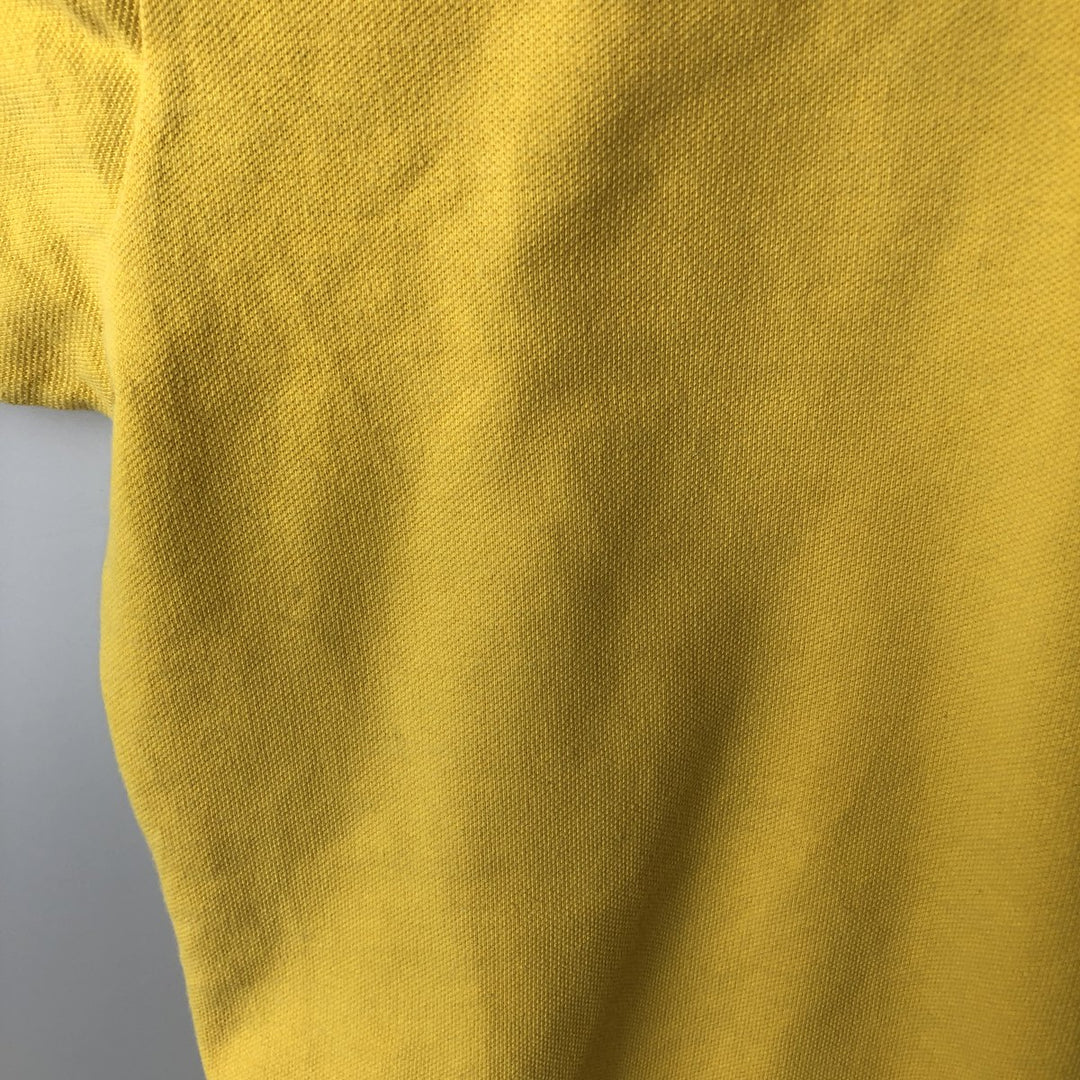 ~90'S Ralph Lauren POLO by Ralph Lauren Short-Sleeve Polo Shirt, Made in USA, Men's Size M (Equivalent), Vintage cotton yellow type Vintage Second Hand