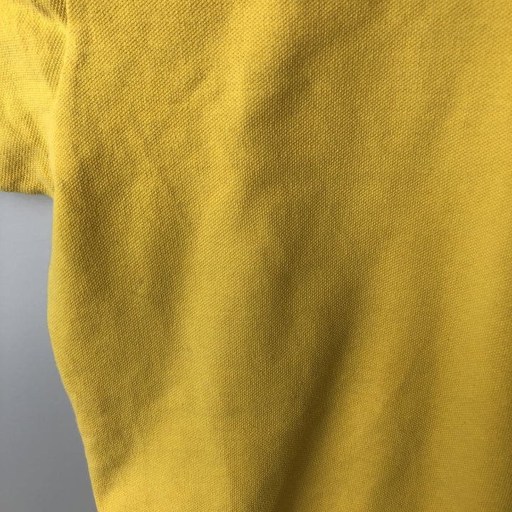 ~90'S Ralph Lauren POLO by Ralph Lauren Short-Sleeve Polo Shirt, Made in USA, Men's Size M (Equivalent), Vintage cotton yellow type Vintage Second Hand